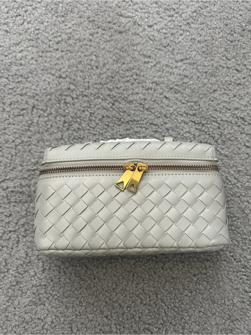 Gray Woven Mini Top Handle Crossbody Bag | Includes Shoulder Strap | NWT